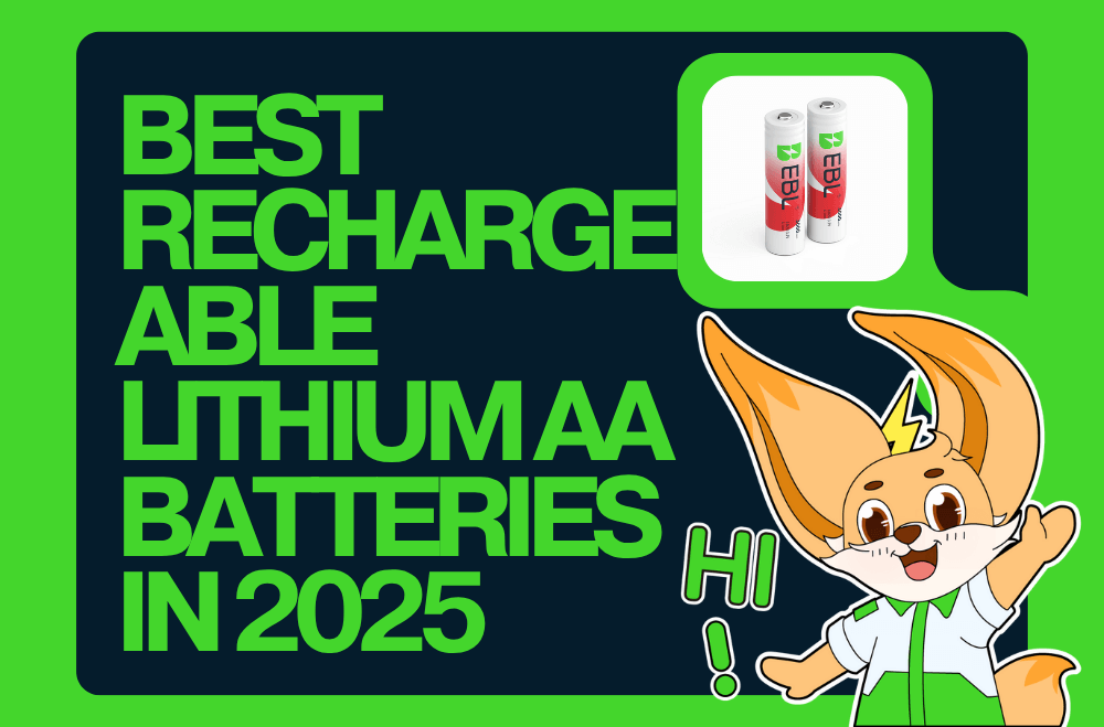 3 Best Rechargeable Lithium AA Batteries in 2025