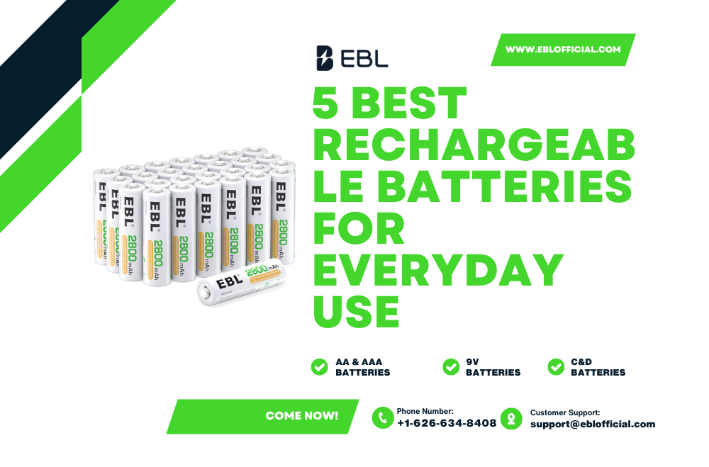 5 Best Rechargeable Batteries for Everyday Use