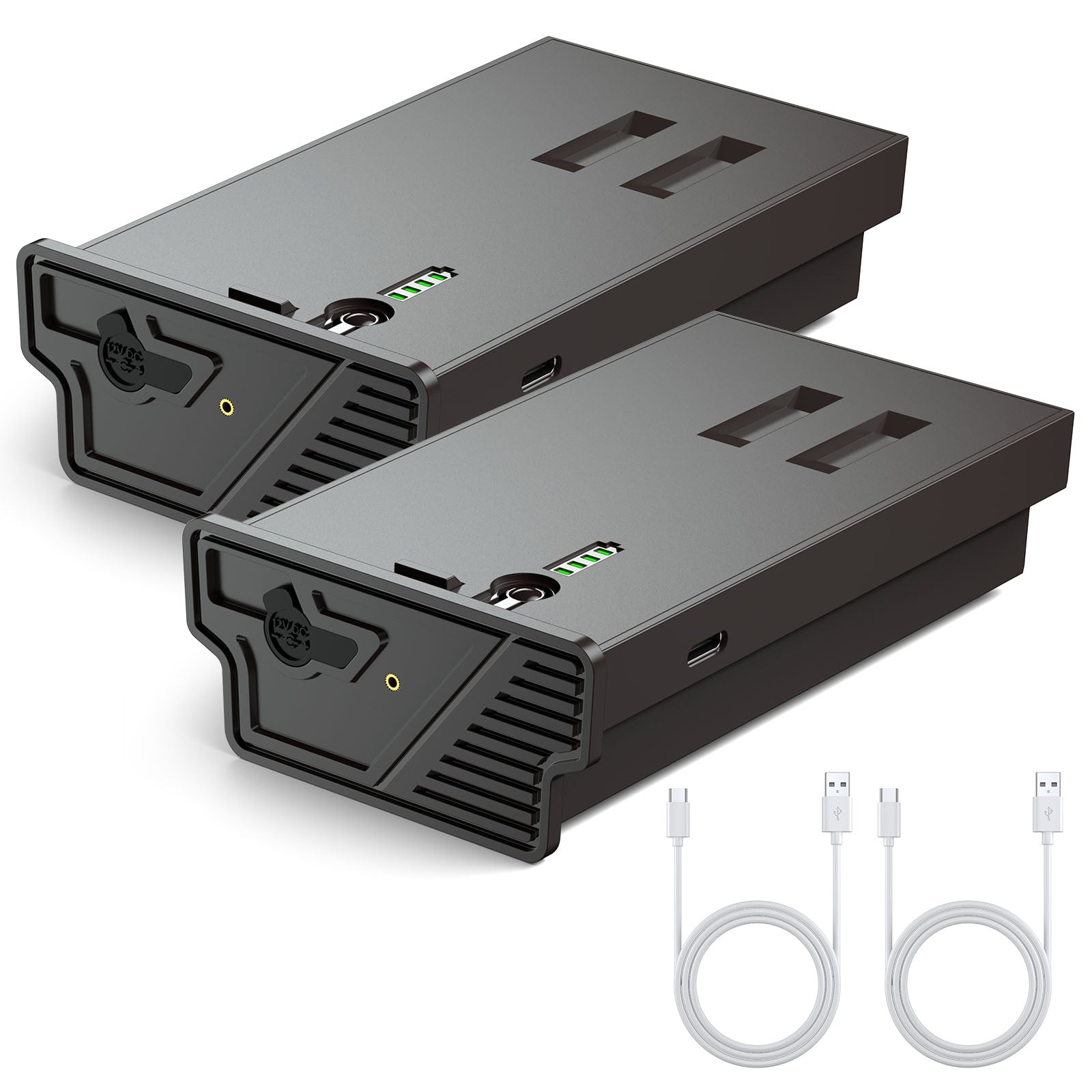 2-Pack 5000mAh Rechargeable Lithium Battery Pack for Moultrie Edge Trail Cameras with USB-C Charging Cables