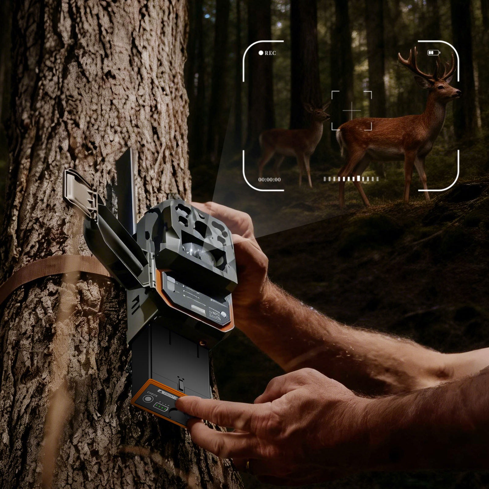 Moultrie Edge Trail Camera Rechargeable Battery 2-Pack – 5000mAh, Replaces 16 AA Batteries, Extreme Weather Rated