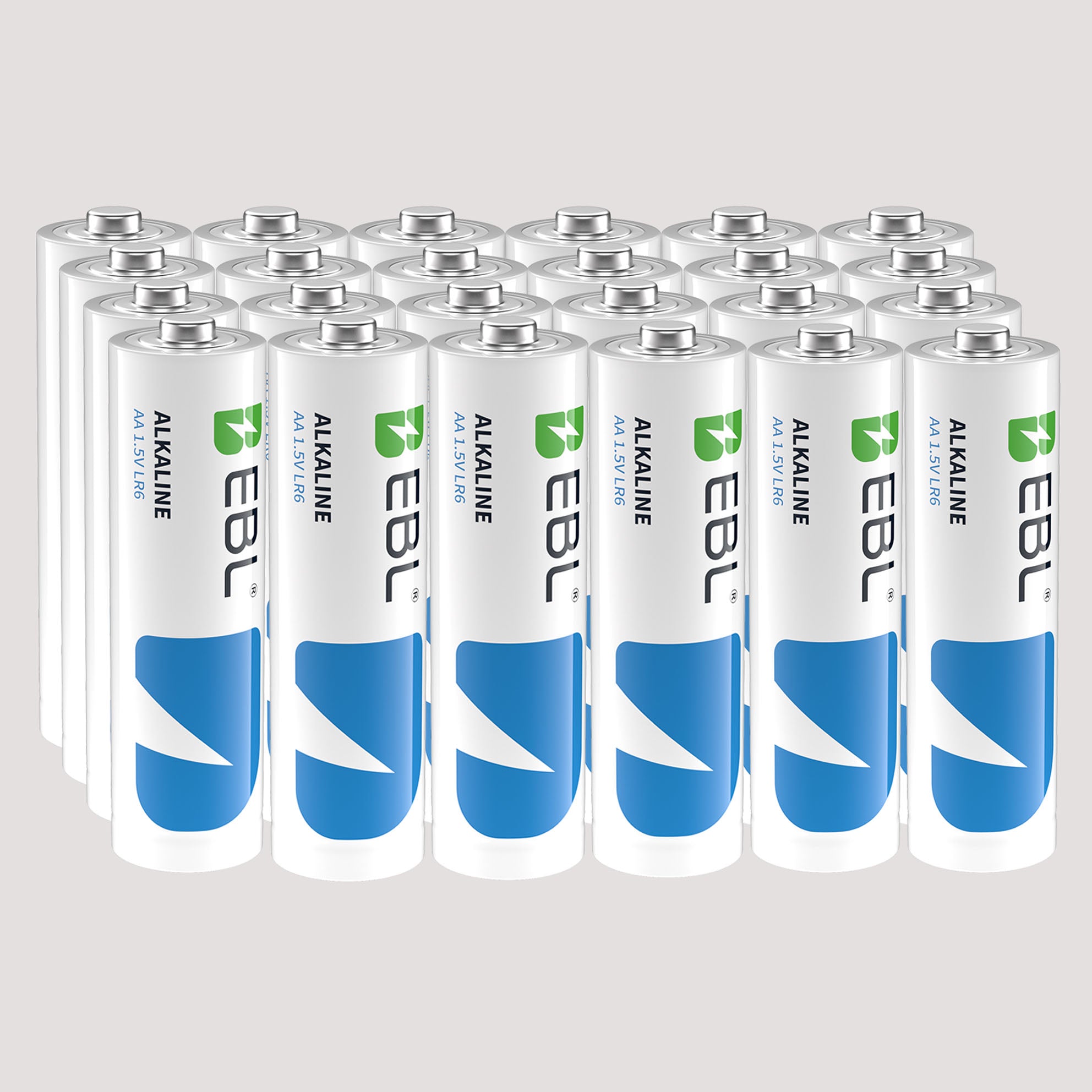 EBL AA Batteries 24 Pack, Non-Rechargeable 1.5V Alkaline Double A Batteries