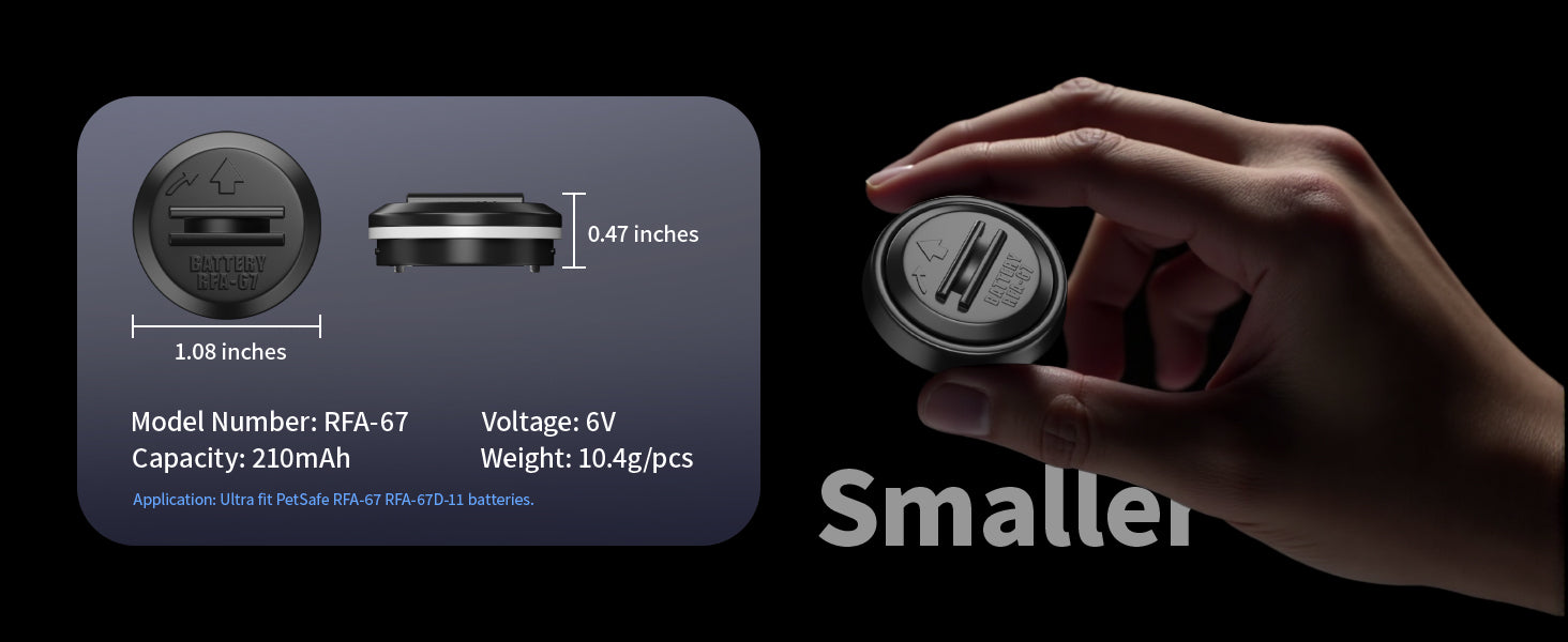 EBL RFA-67 6 Volt Pet Collar Replacement Batteries