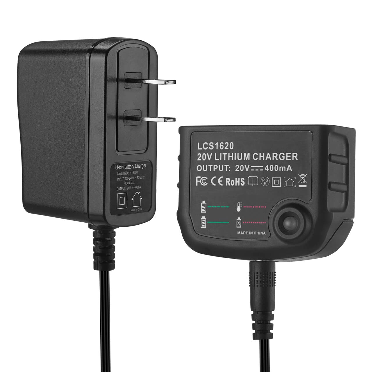 LCS1620 Replacement Charger for Black & Decker Battery