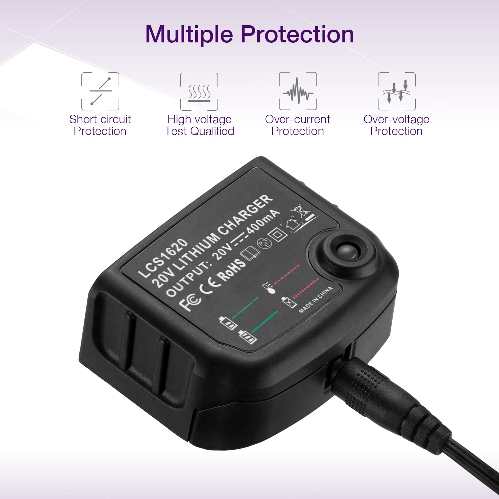 LCS1620 Replacement Charger for Black & Decker Battery