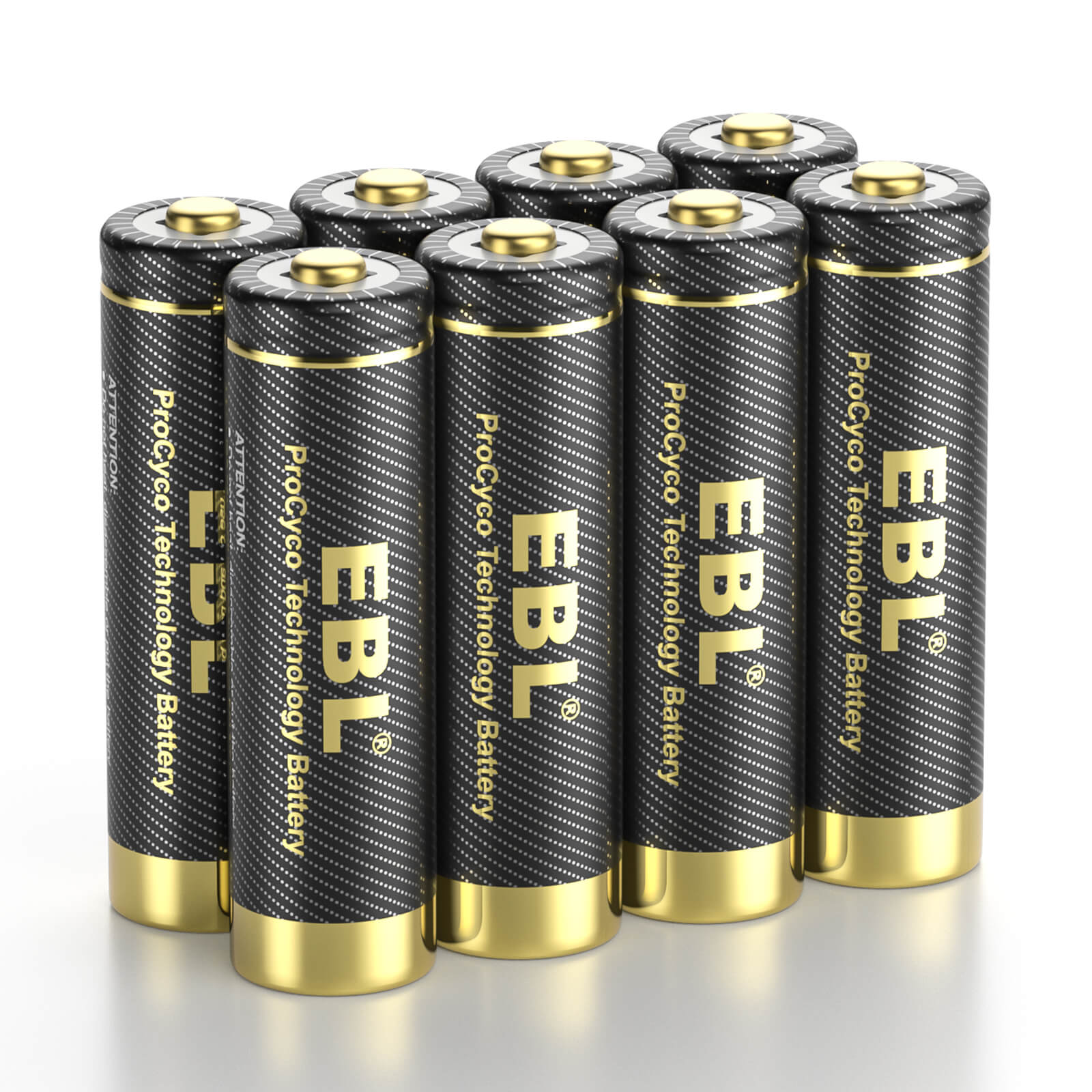 EBL Gold Pro Rechargeable AA Batteries 2800mAh