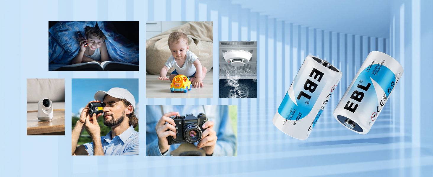 Widely used cr123a lithium batteries