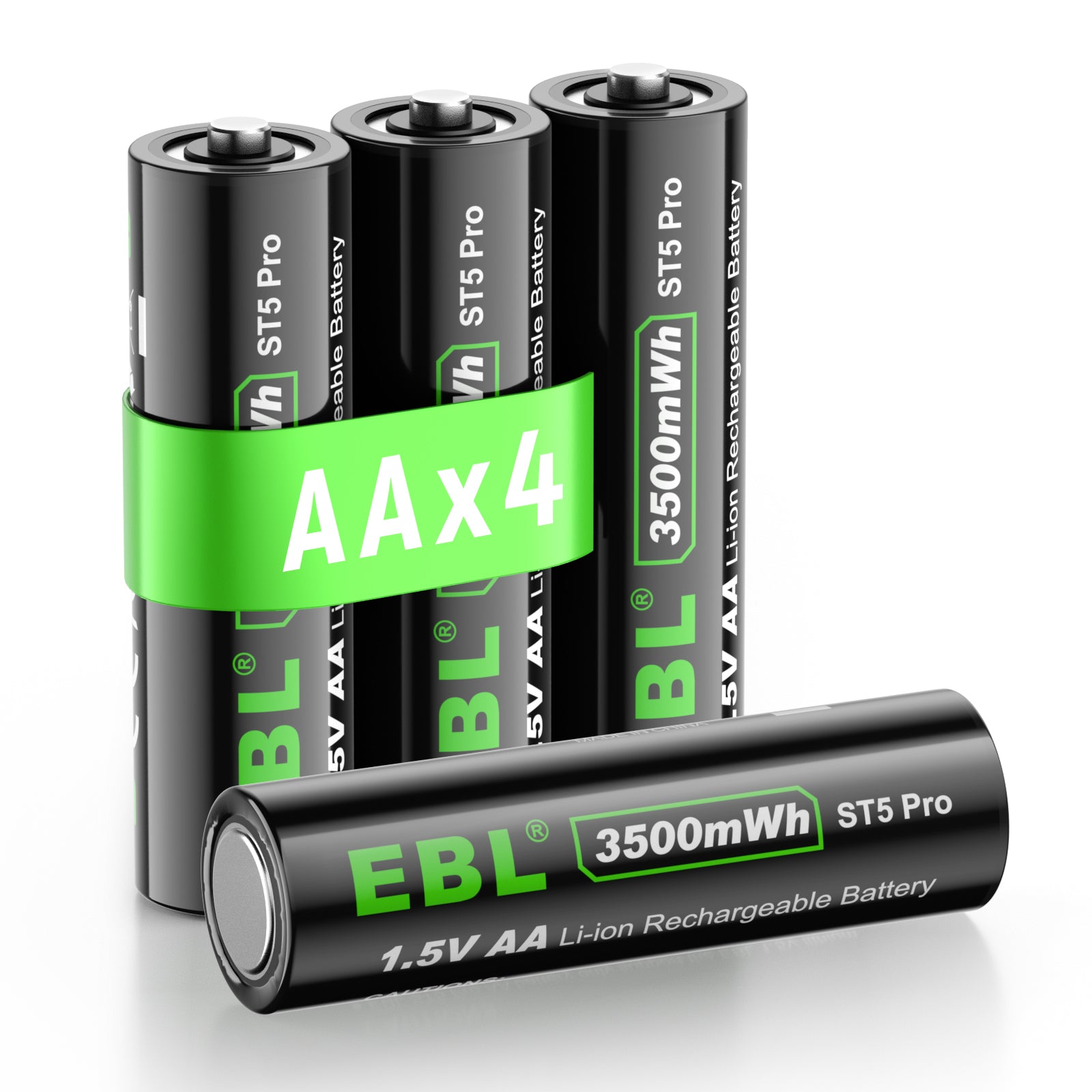 best rechargeable aa batteries for led flashlight EBL 1.5V Rechargeable AA Lithium Batteries 3500mWh