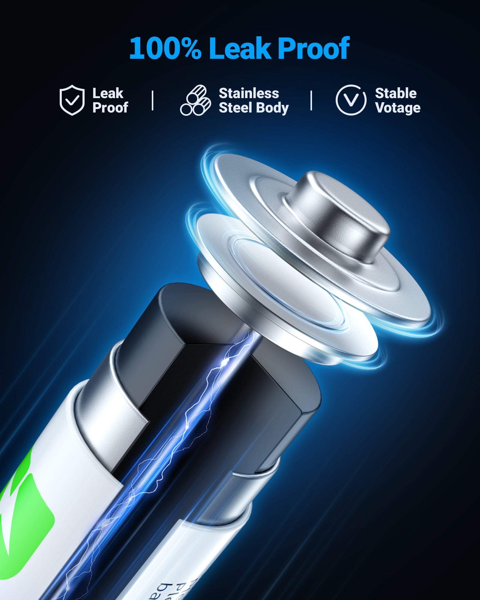 Paquete de 20 pilas alcalinas EBL AA de 1,5 V