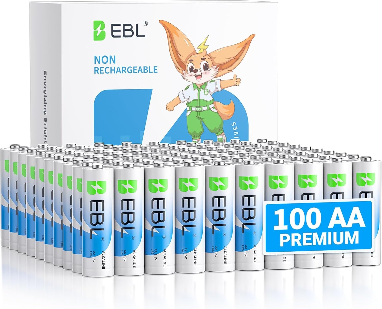 EBL 1.5V AA Alkaline Batteries Non-Rechargeable