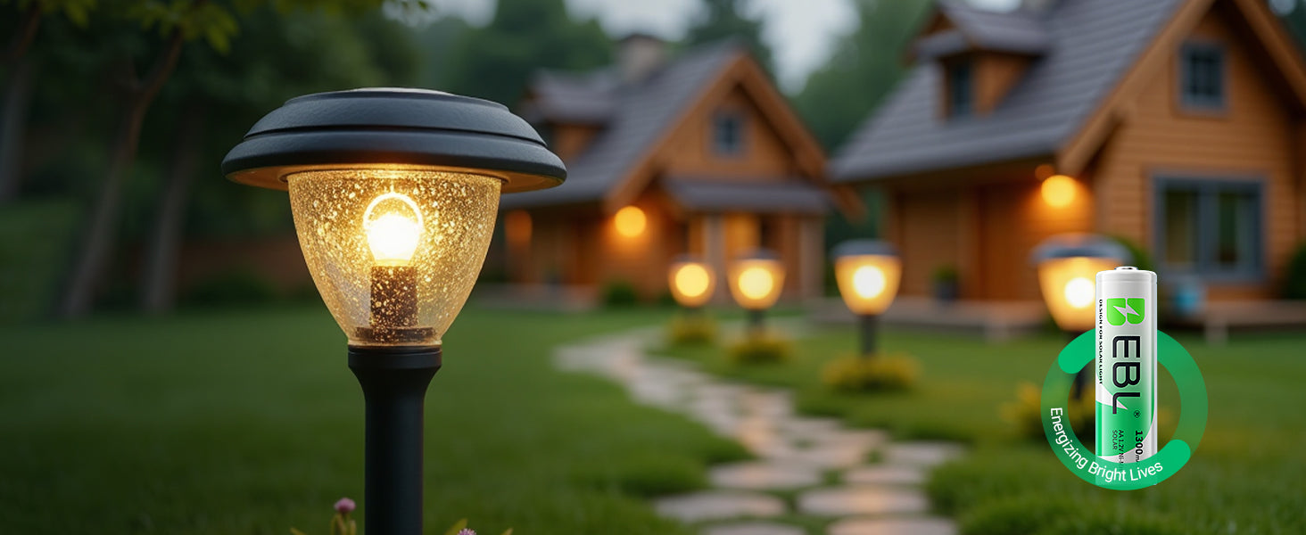 EBL AA Rechargeable Batteries for Solar Lights