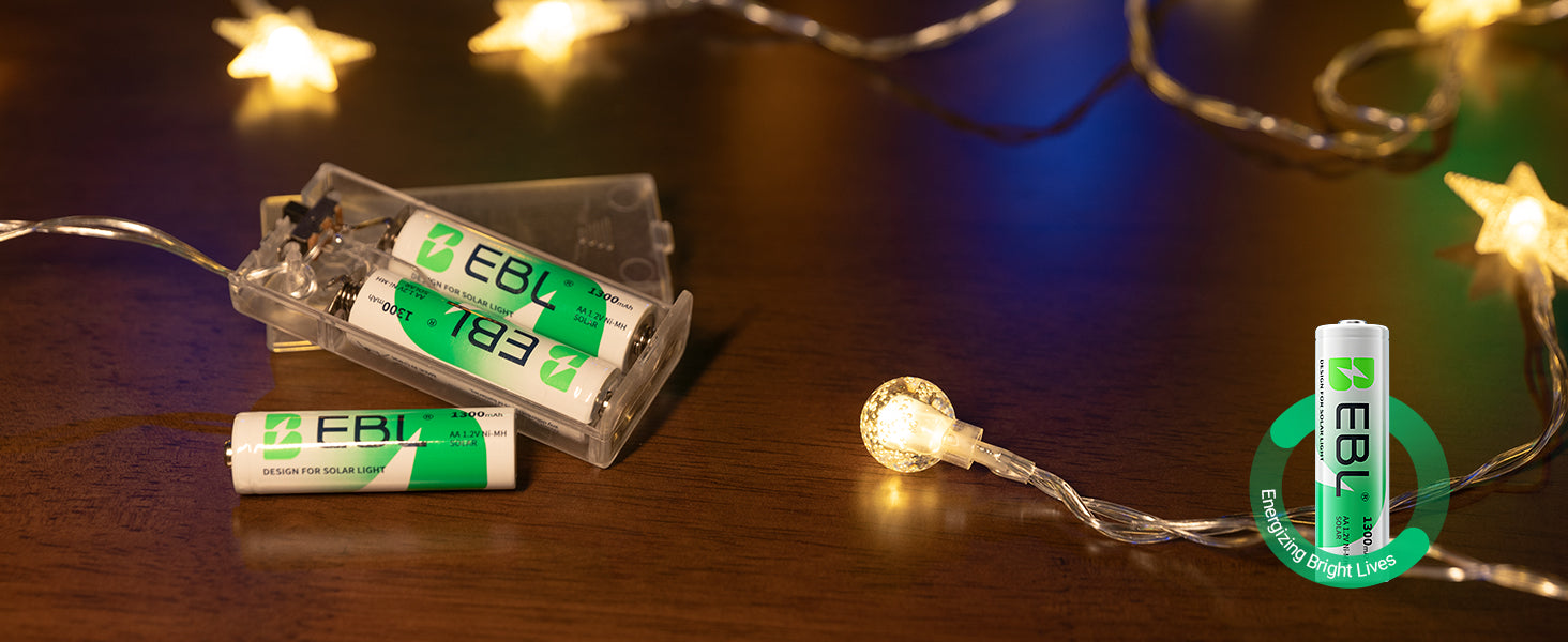 EBL AA Rechargeable Batteries for Solar Lights