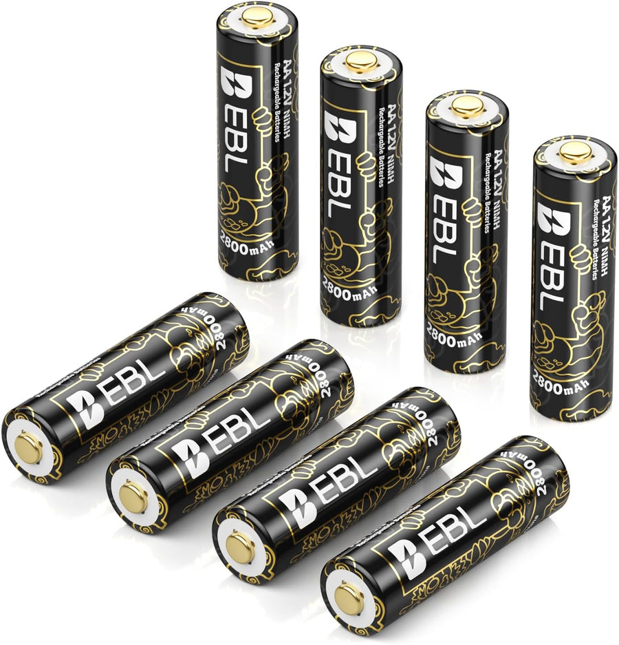 EBL Rechargeable AA Batteries 2800mAh in New Year-Dragon Series