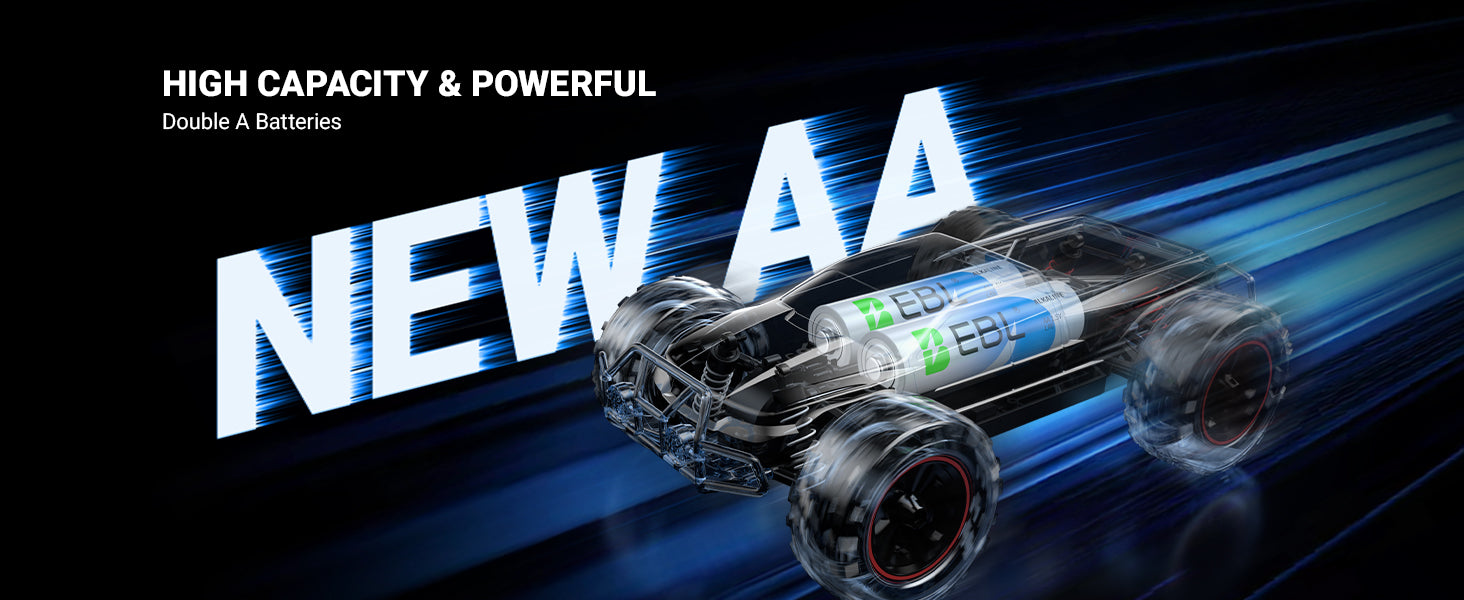 EBL AA Batteries 1.5V Alkaline Double A Long-Lasting 10-Year