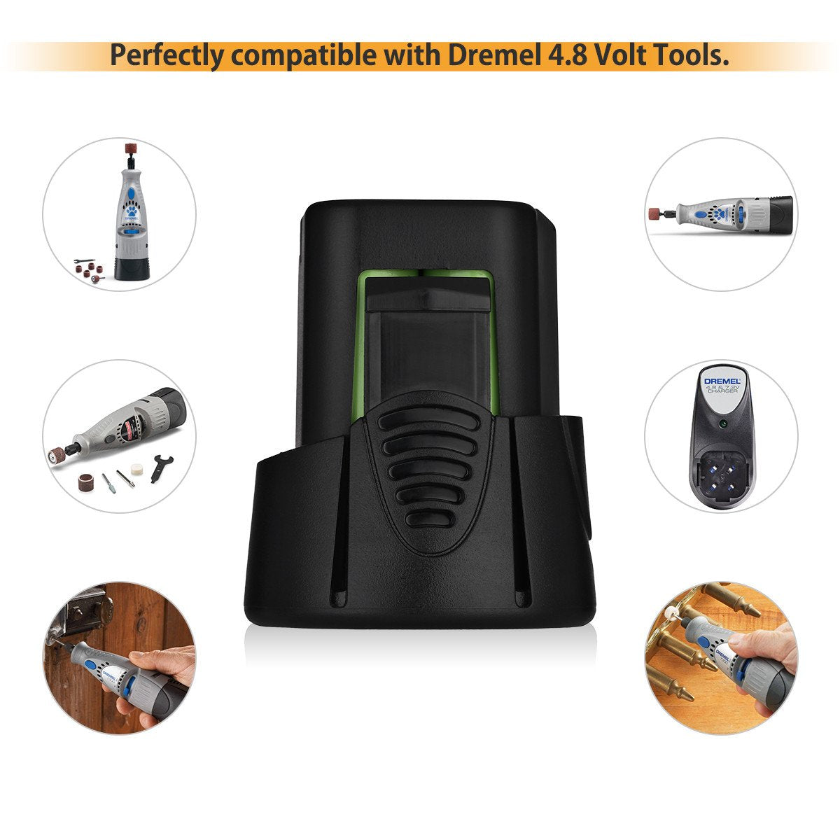 Replacement 4.8V 3000mAh Battery for Dremel 7300-N/8 7300-PT