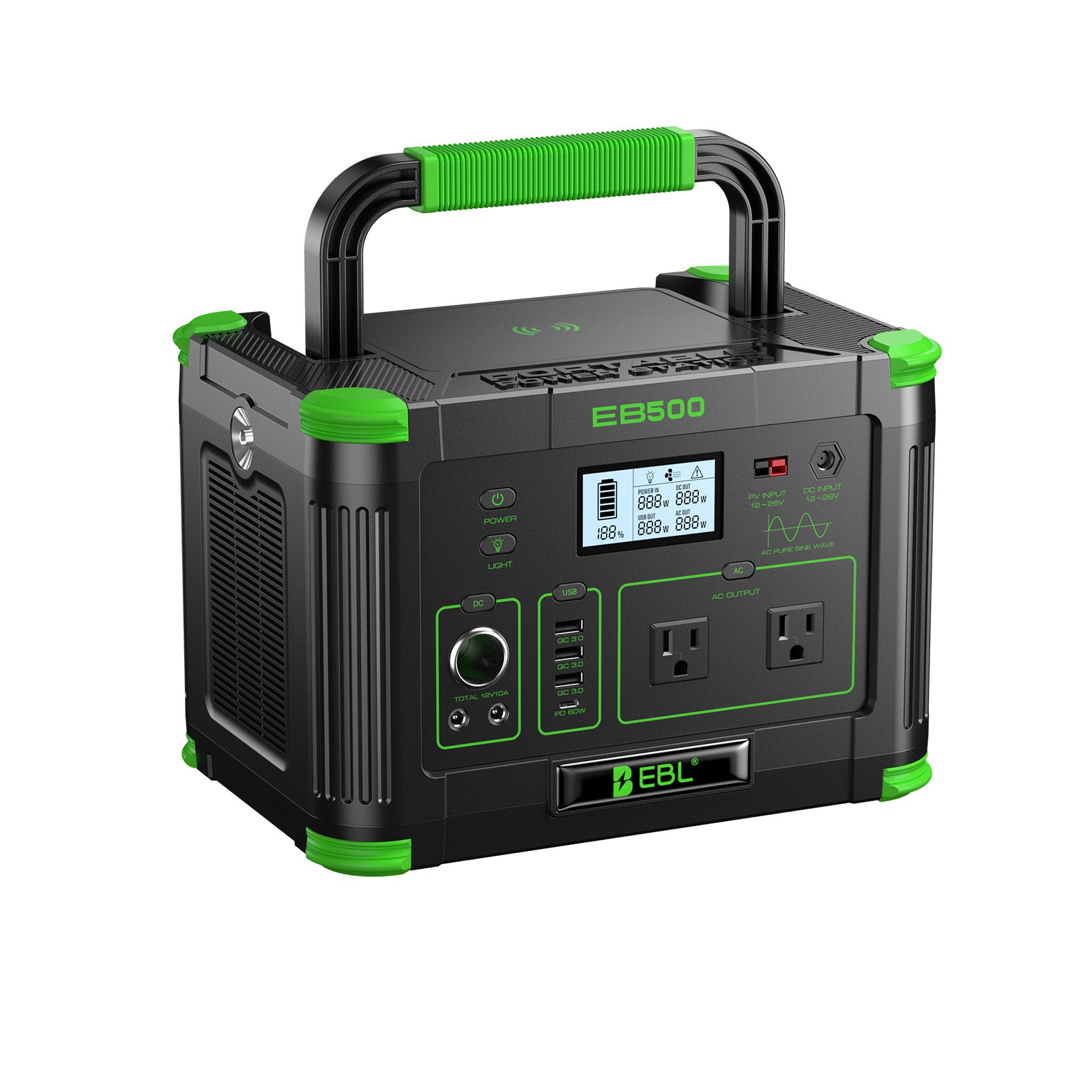 Ebl Eb500 500w Portable Power Station