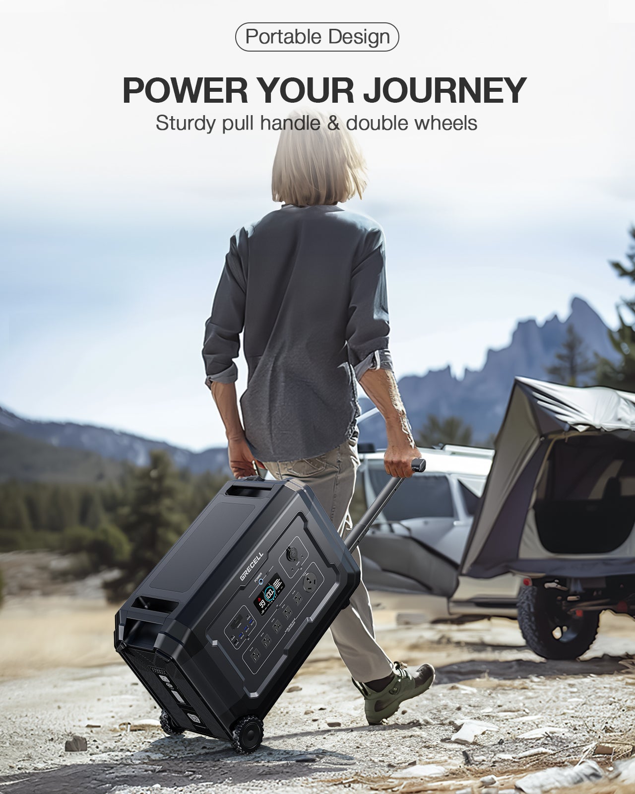 5040Wh Expansion Battery for 4000W Portable Power Station, LiFePO4 Solar Generator Battery Pack