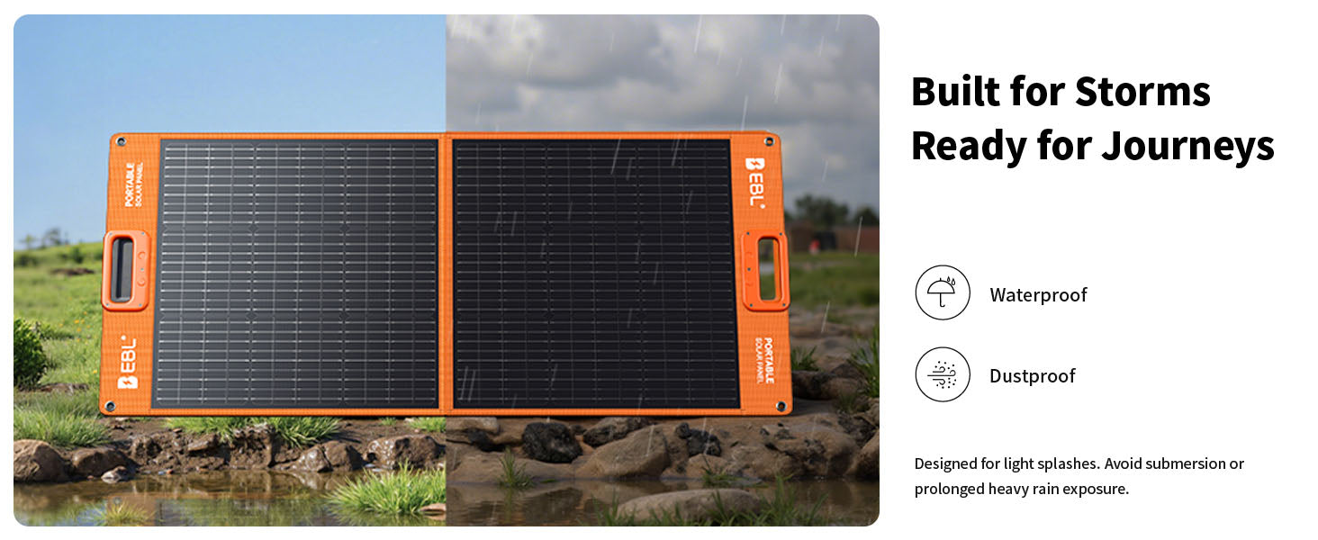 EBL 100W solar panel