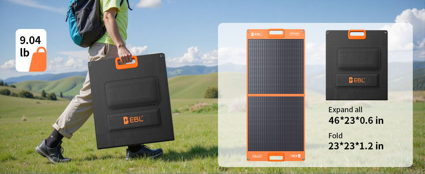 EBL 100W solar panel