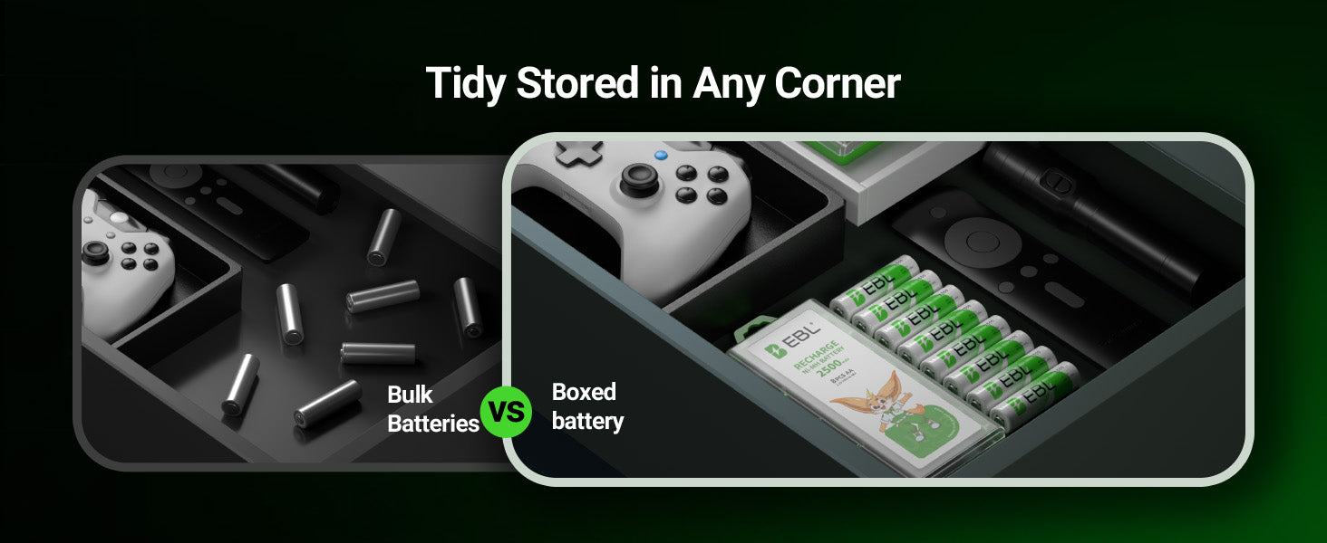 EBL AA Rechargeable Batteries Ni-MH 1.2V 2500mAh