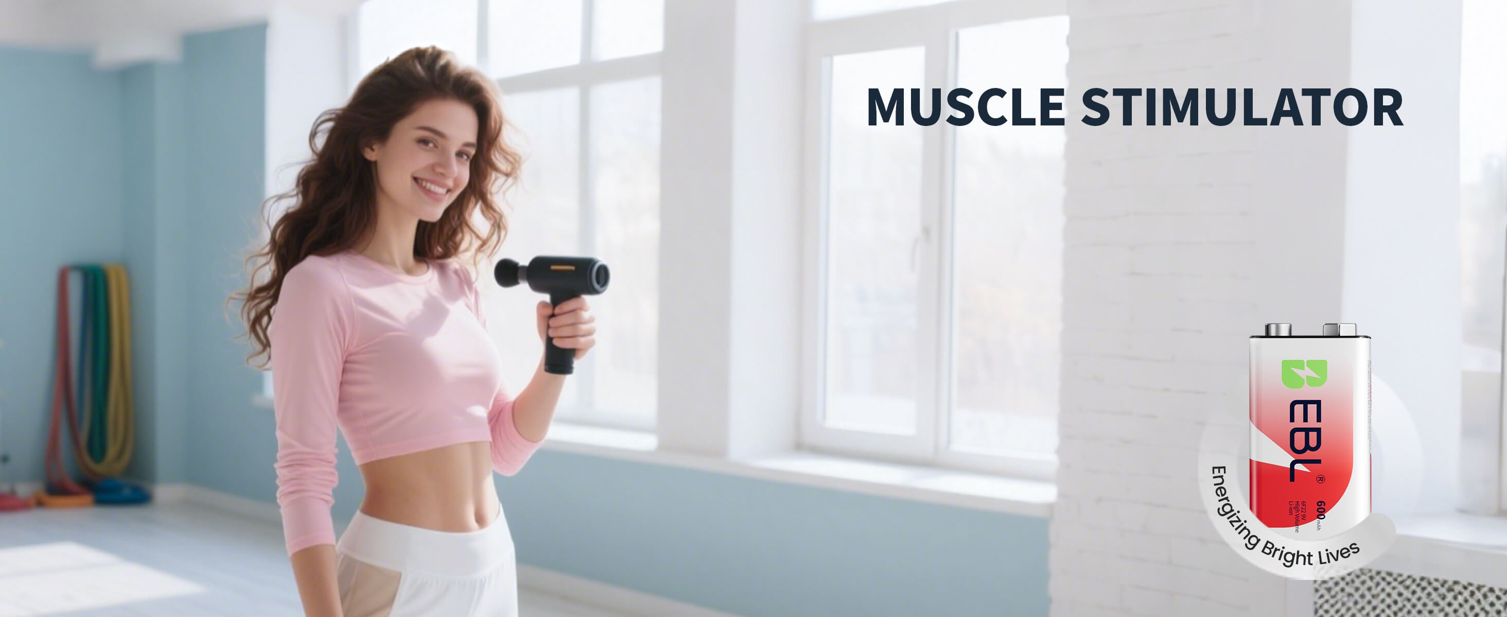 EBL 9V Li-ion Rechargeable Batteries with 6F22 9V Battery Charger