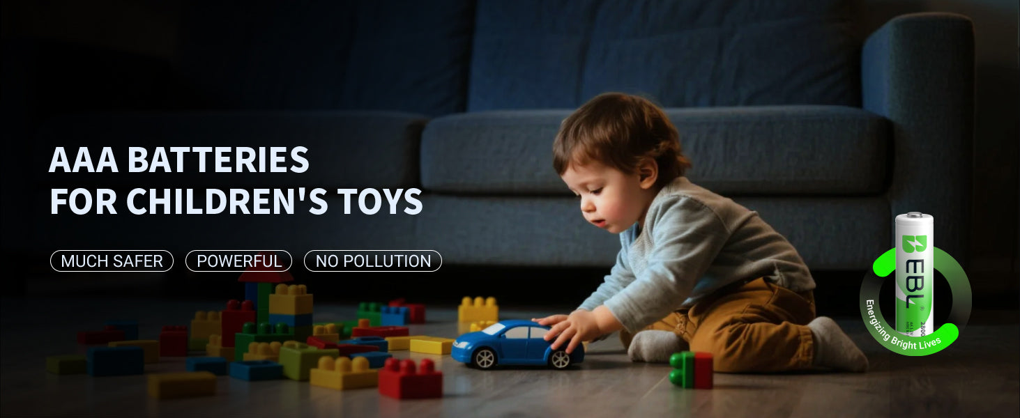 EBL AAA Ni-MH Rechargeable Batteries 1.2V 800mAh