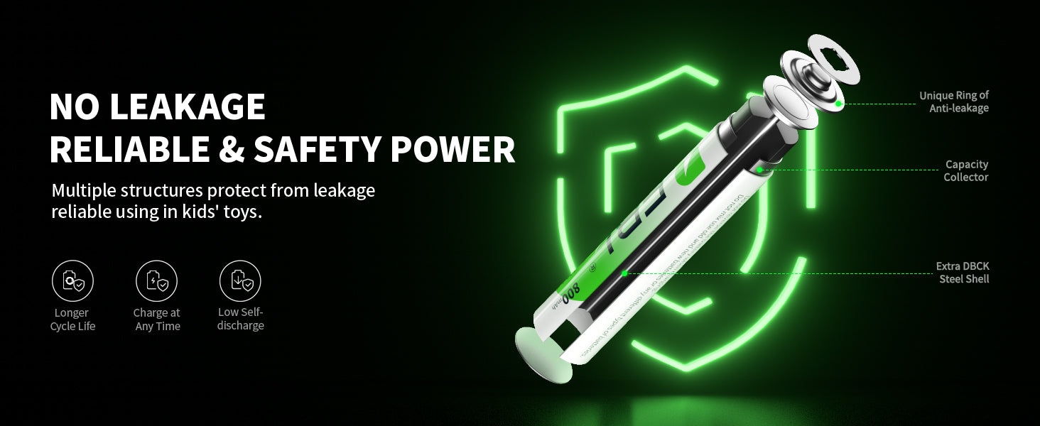 EBL AAA Ni-MH Rechargeable Batteries 1.2V 800mAh