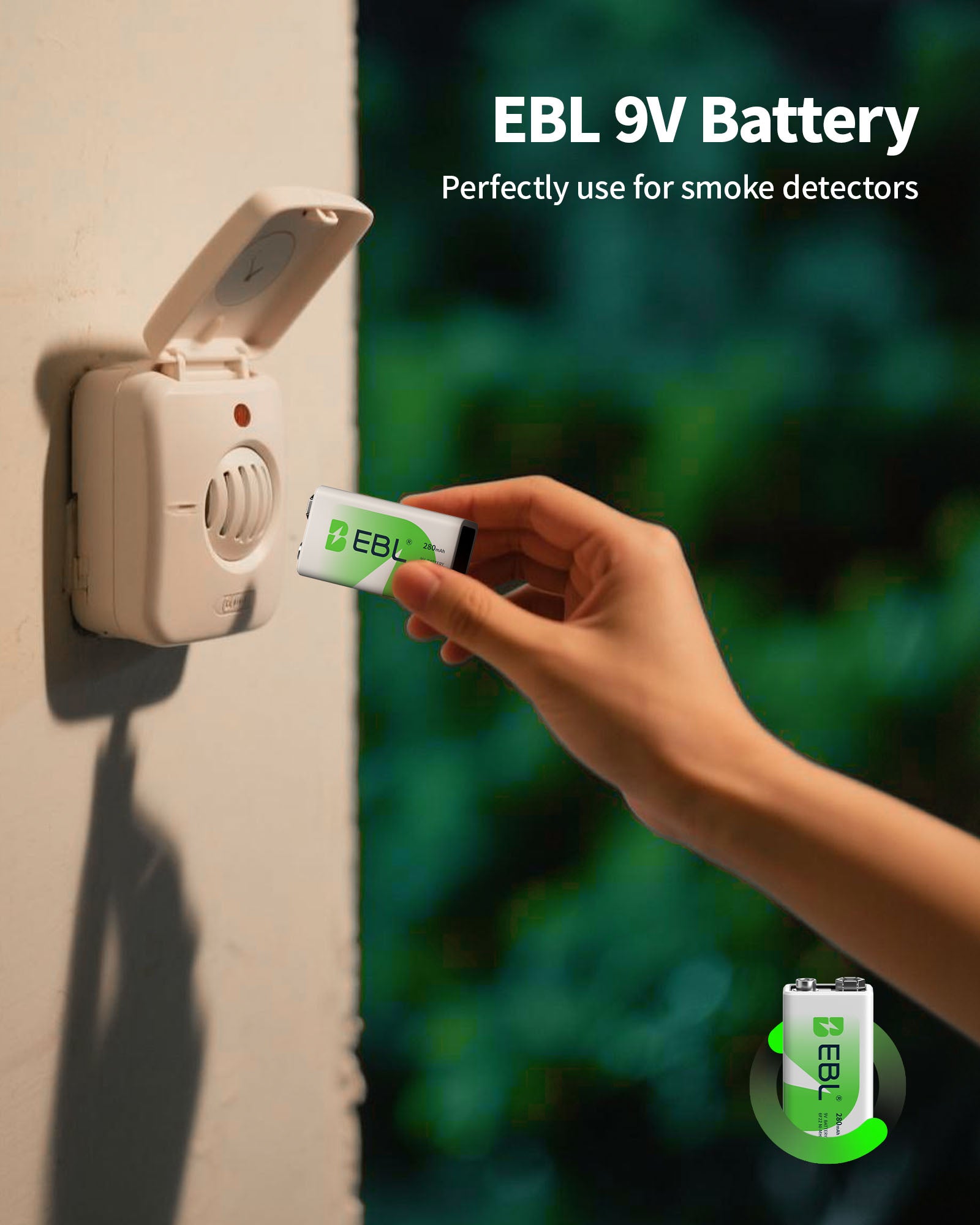 EBL 6F22 9V 280mah Rechargeable Battery - EBLOfficial