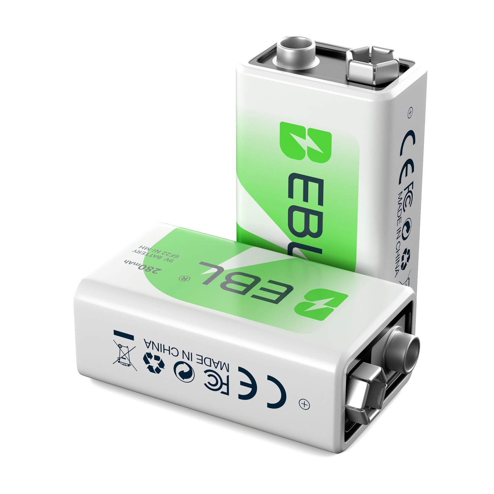 EBL 6F22 9V 280mah Rechargeable Battery - EBLOfficial