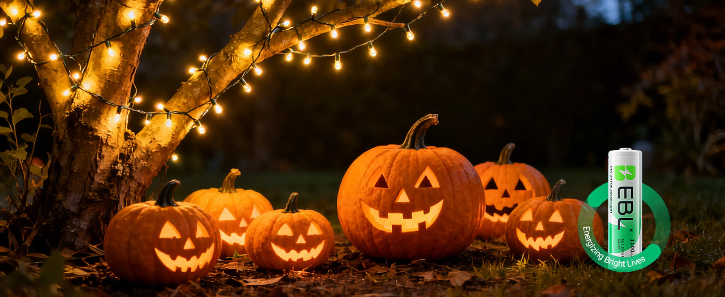 EBL AA Rechargeable Batteries 1100mAh for Solar Lights | NiMH 1.2V