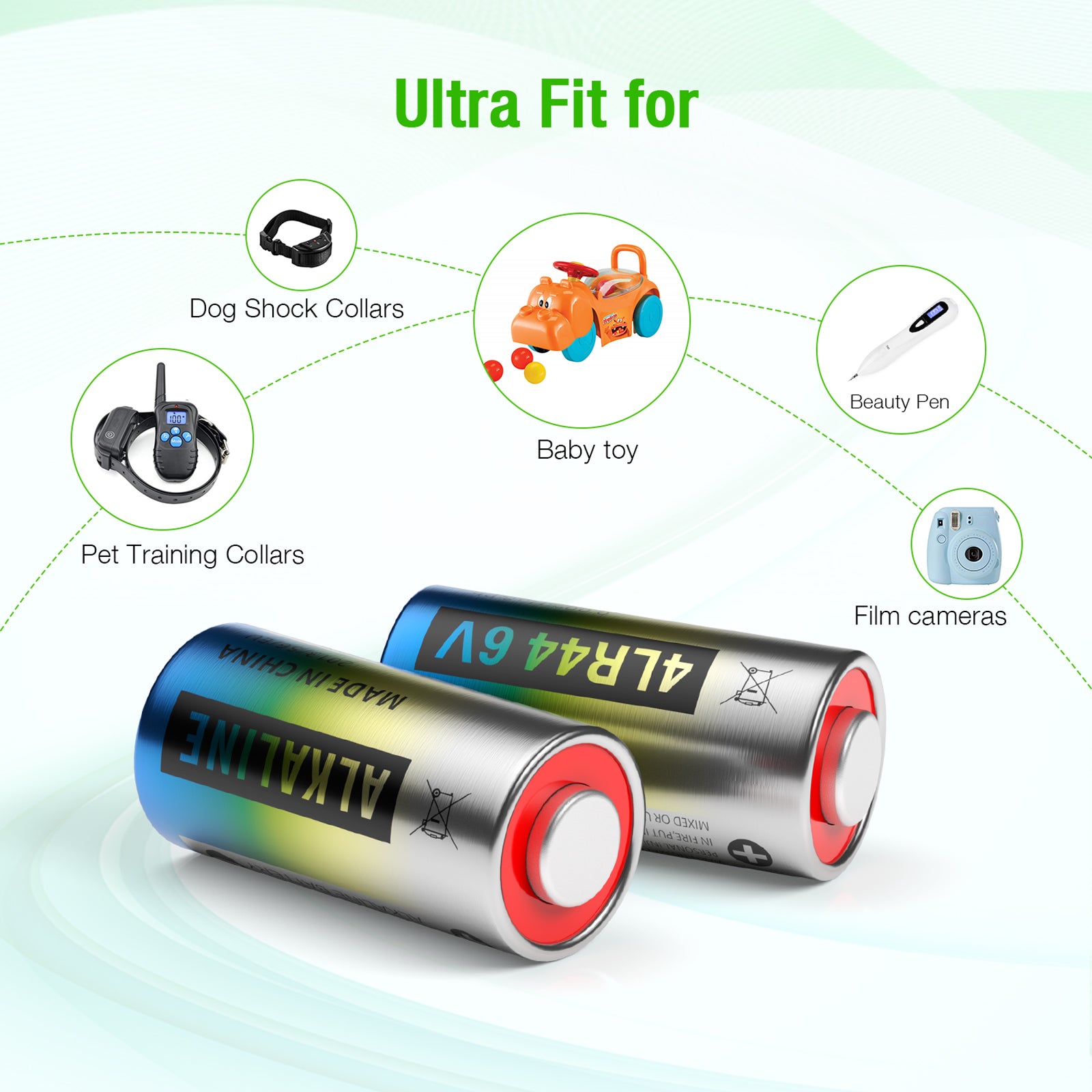 EBL 4LR44 6V Alkaline Batteries for Dog Collars