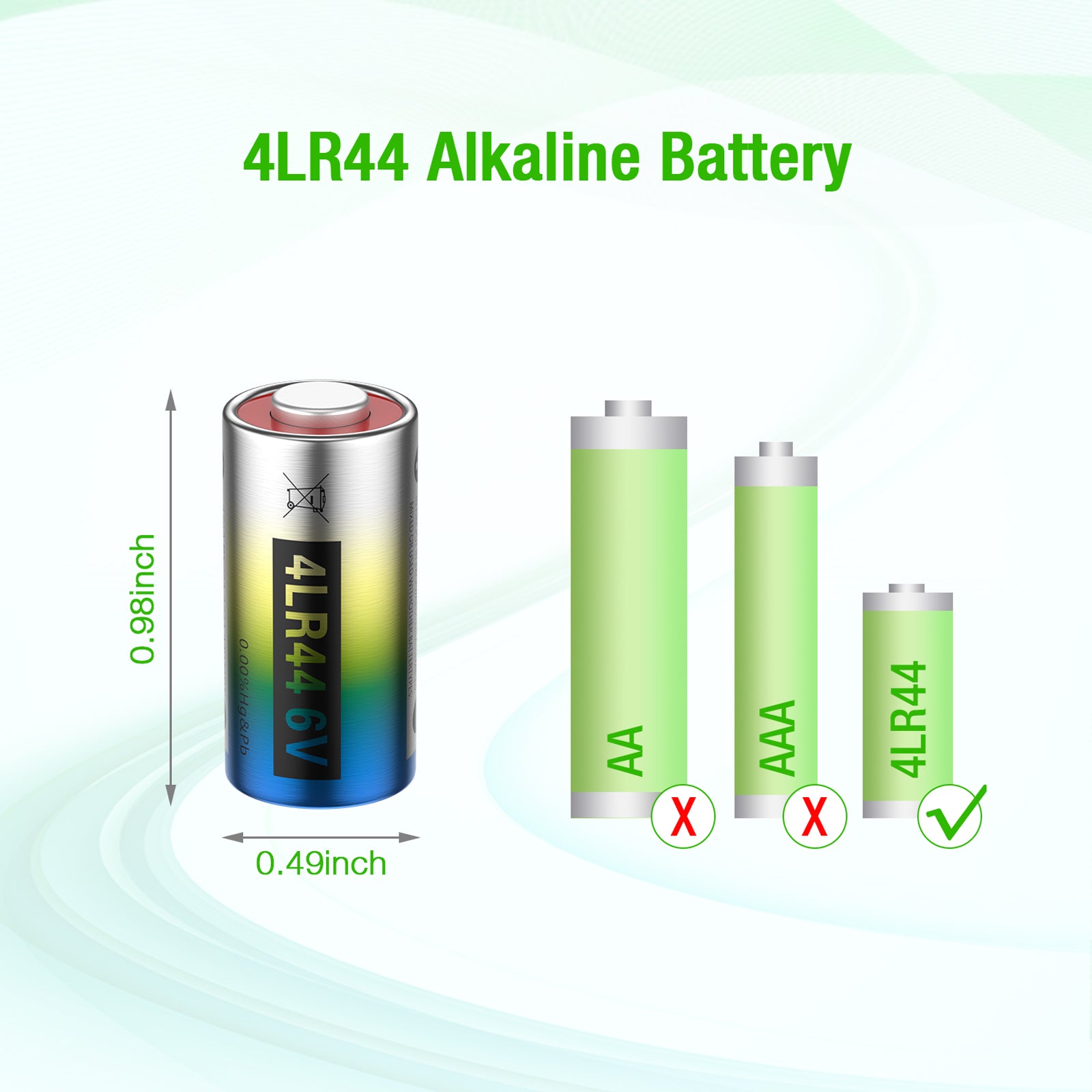 EBL 4LR44 6V Alkaline Batteries for Dog Collars