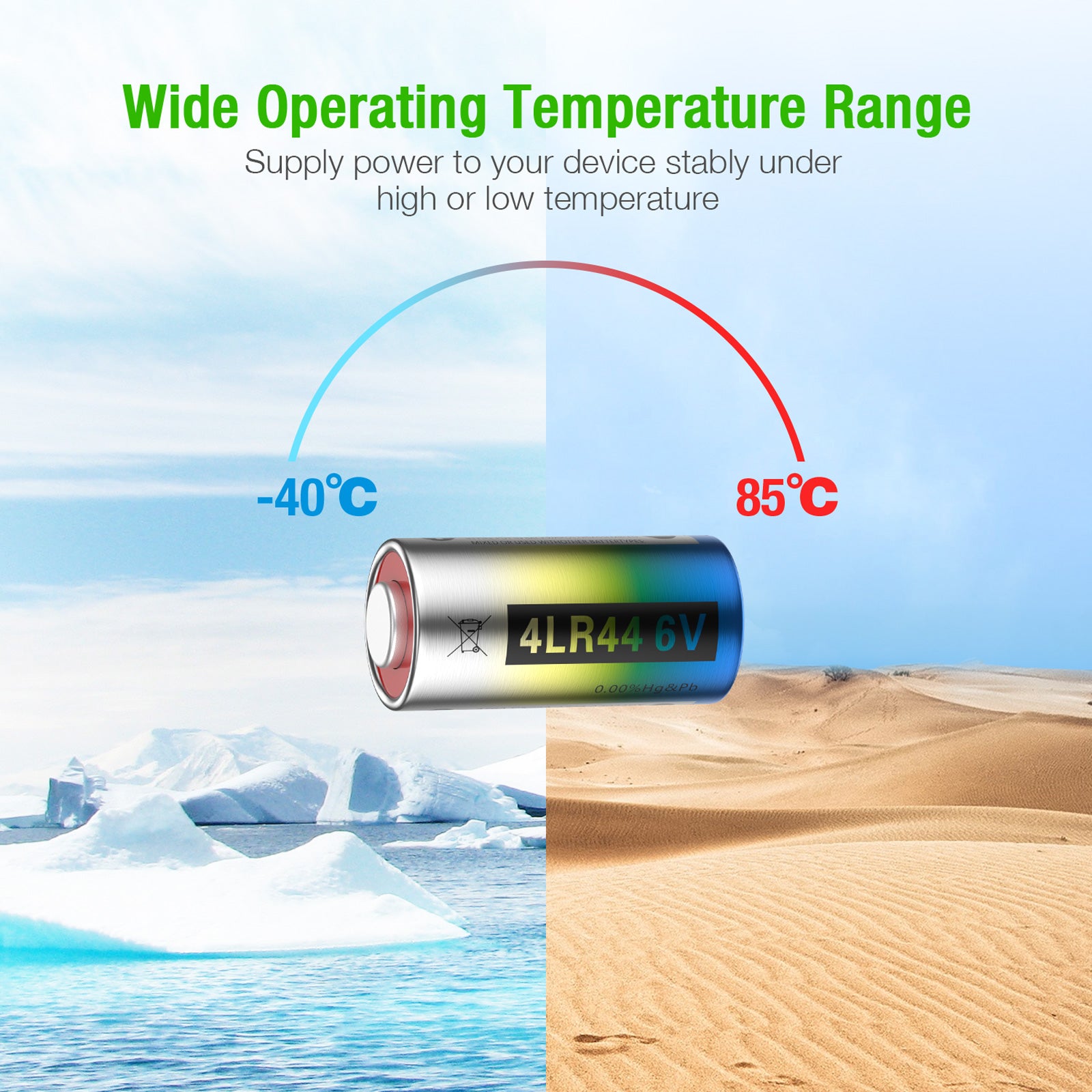 EBL 4LR44 6V Alkaline Batteries for Dog Collars