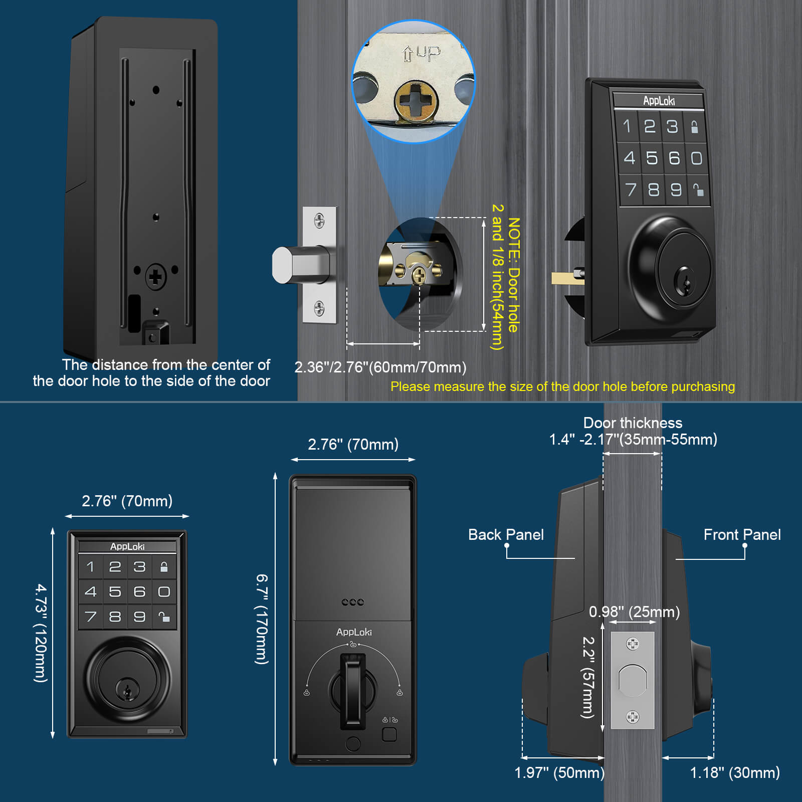 💥Clearance Sale & Free Delivery! 🚚 Aibocn Keyless Door Lock