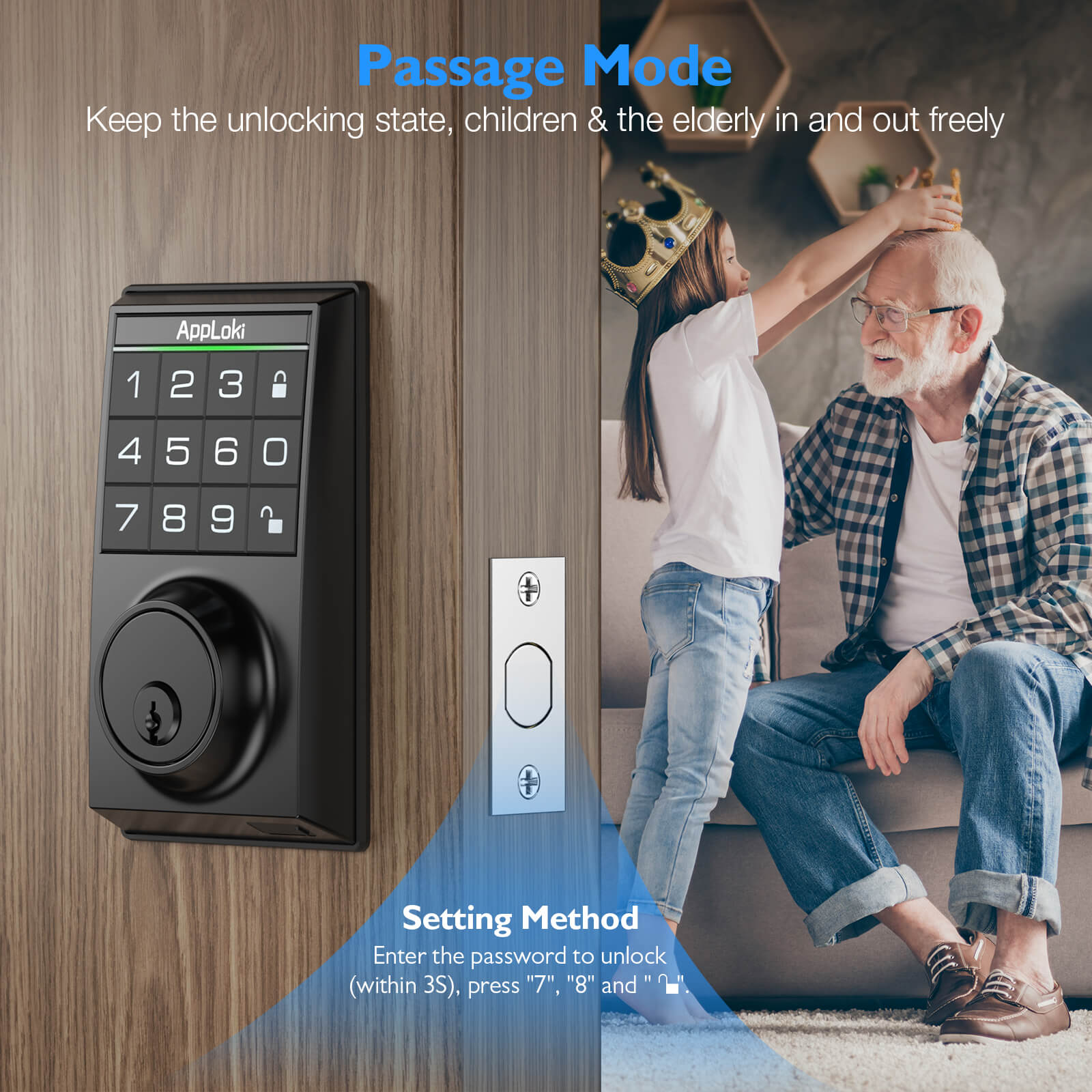 💥Clearance Sale & Free Delivery! 🚚 Aibocn Keyless Door Lock