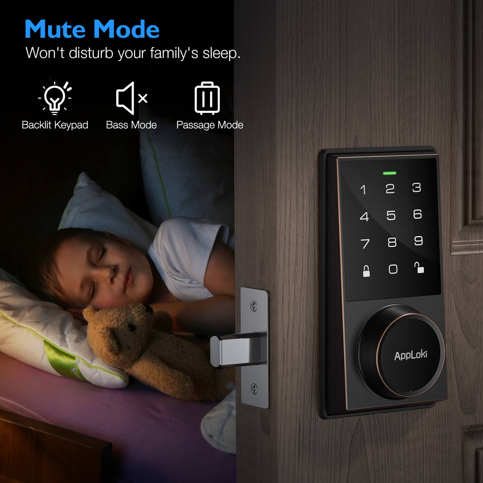 💥Clearance Sale & Free Delivery! 🚚 Aibocn Keyless Door Lock