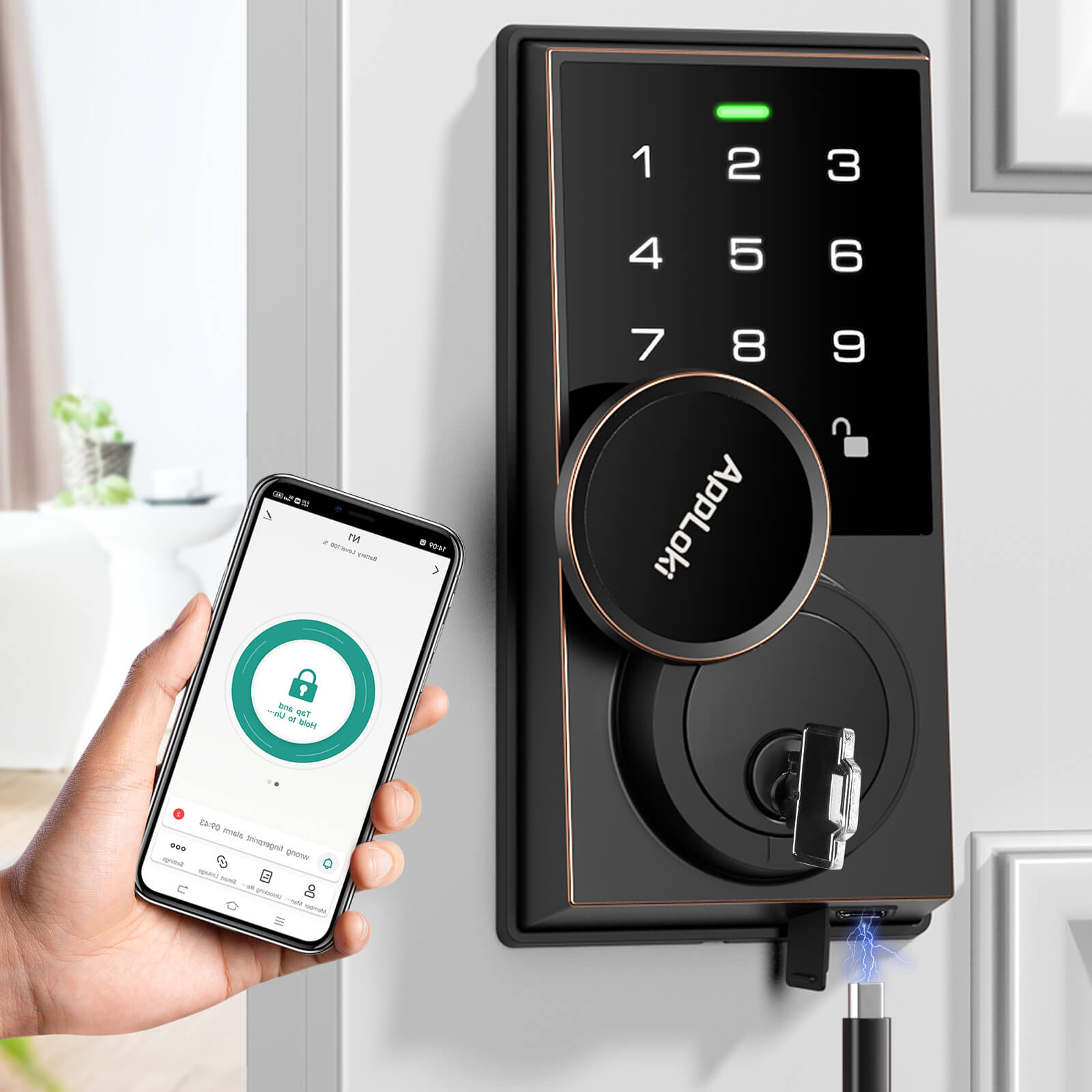 💥Clearance Sale & Free Delivery! 🚚 Aibocn Keyless Door Lock