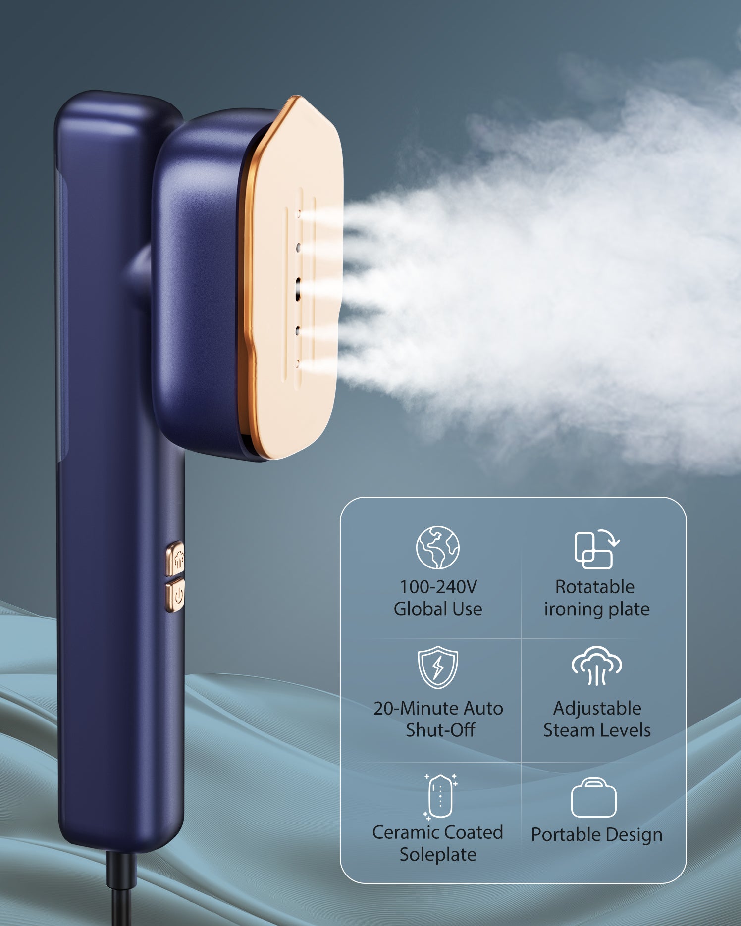 Sundu Handheld Travel Steamer Iron 2 In 1