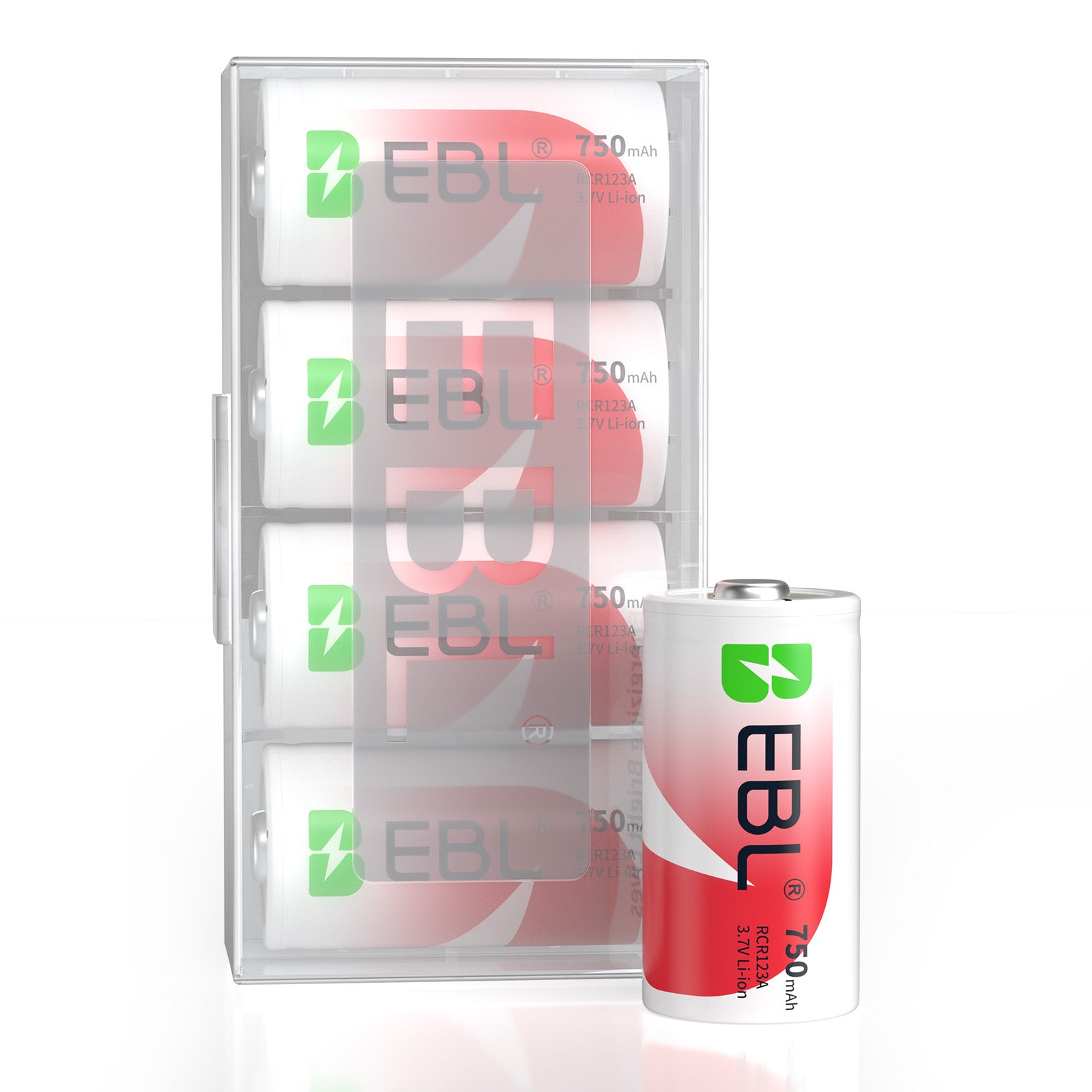 EBL 16340 RCR123A Li-ion Rechargeable Battery 750mAh