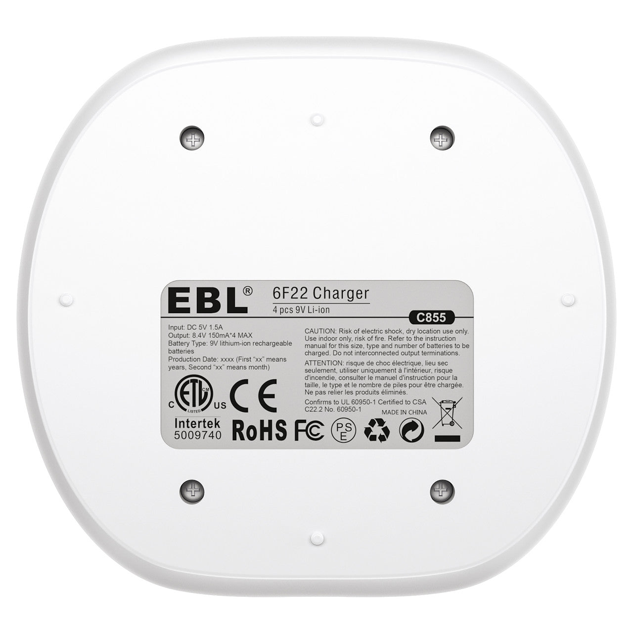 EBL 9V 4 Bay Battery Charger - EBLOfficial