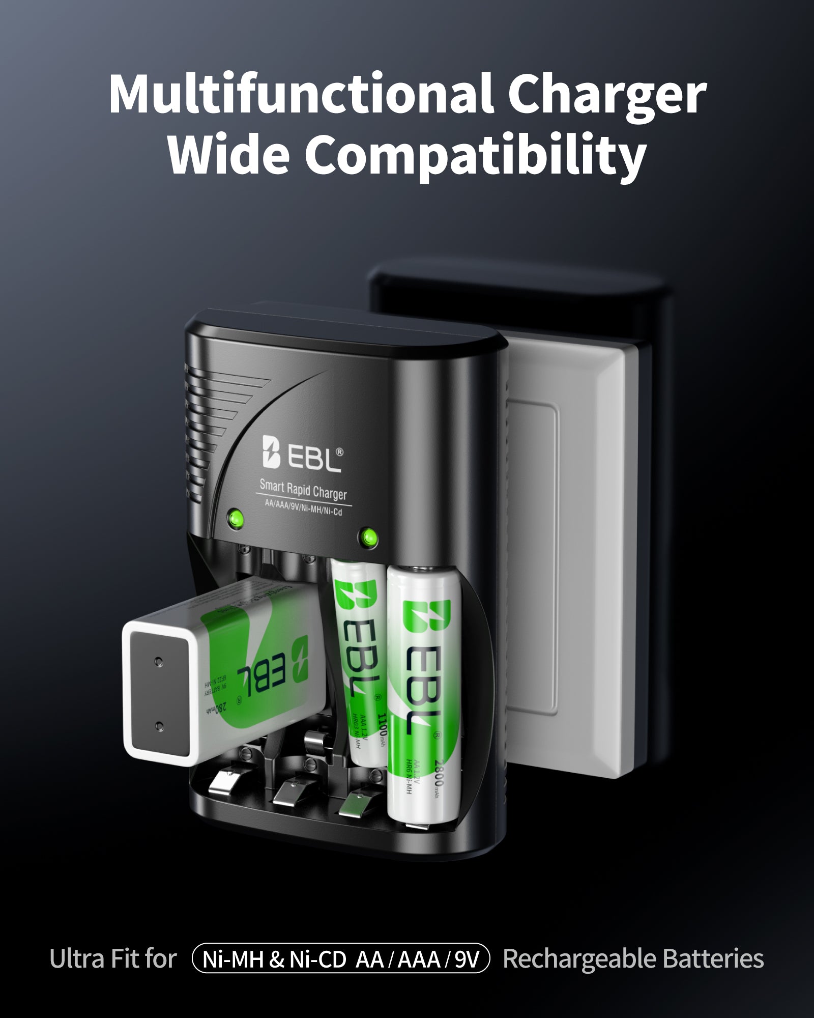 EBL Smart Rapid Battery Charger - EBLOfficial