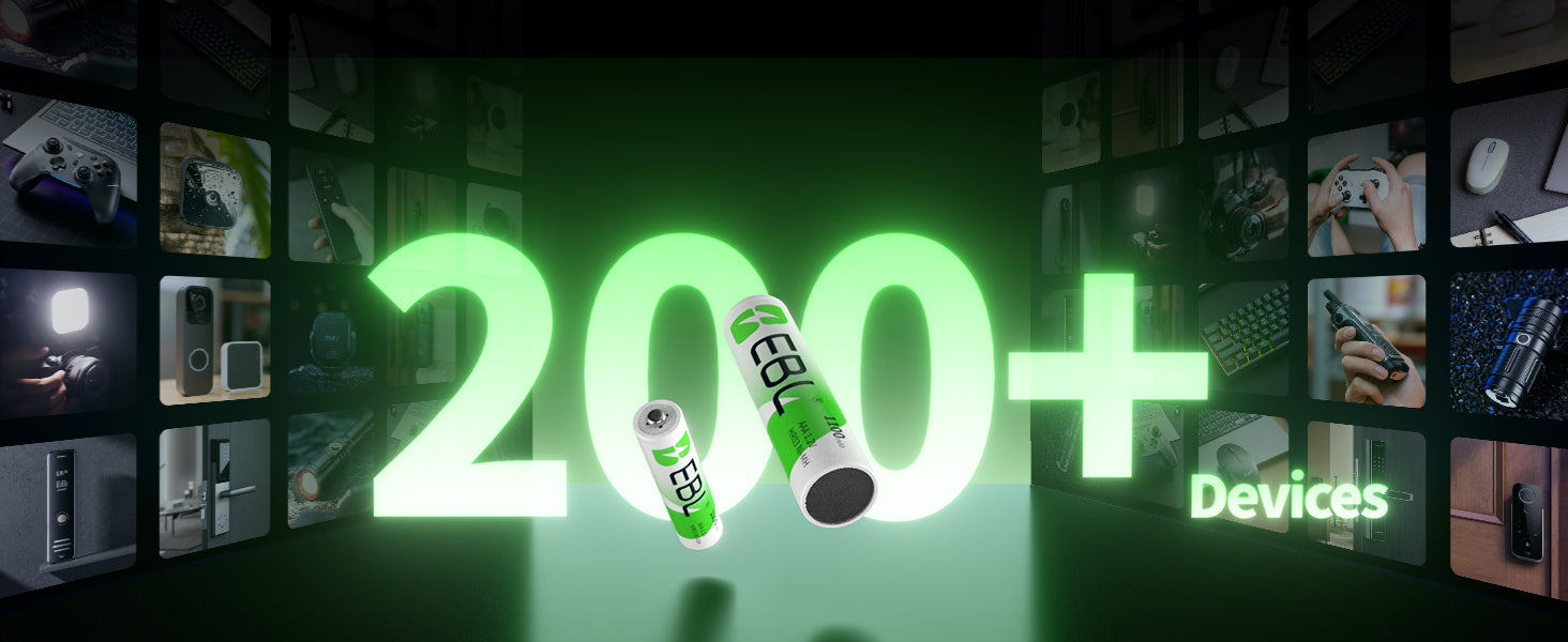 EBL AAA Rechargeable Ni-MH Batteries 1100mAh