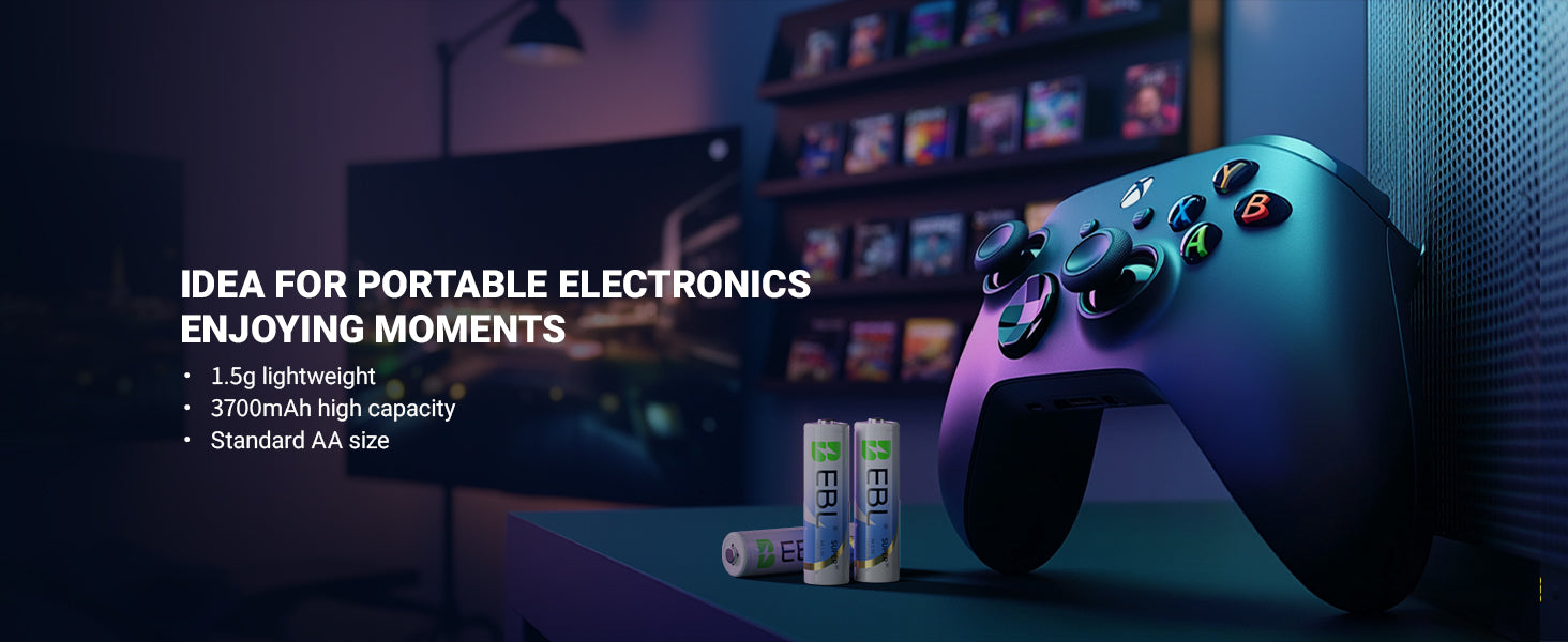 EBL 3700mAh AA Lithium Batteries 1.5V Non-Rechargeable