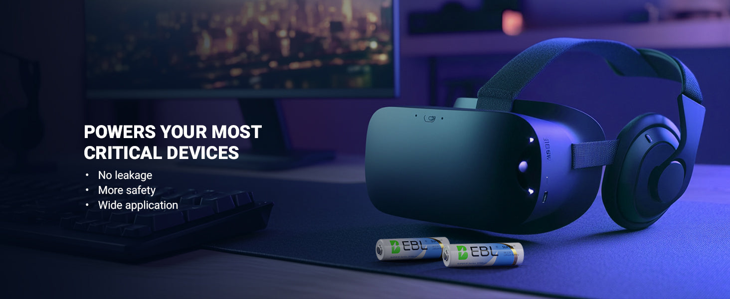 EBL 3700mAh AA Lithium Batteries 1.5V Non-Rechargeable