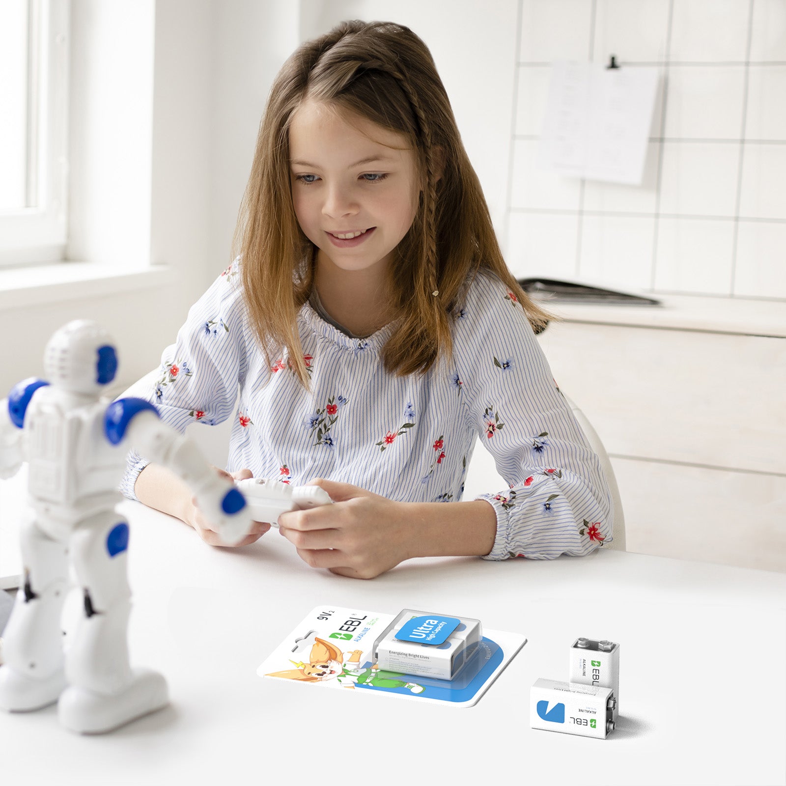 EBL 9V 6LR61 Alkaline Non-rechargeable Battery 600mAh