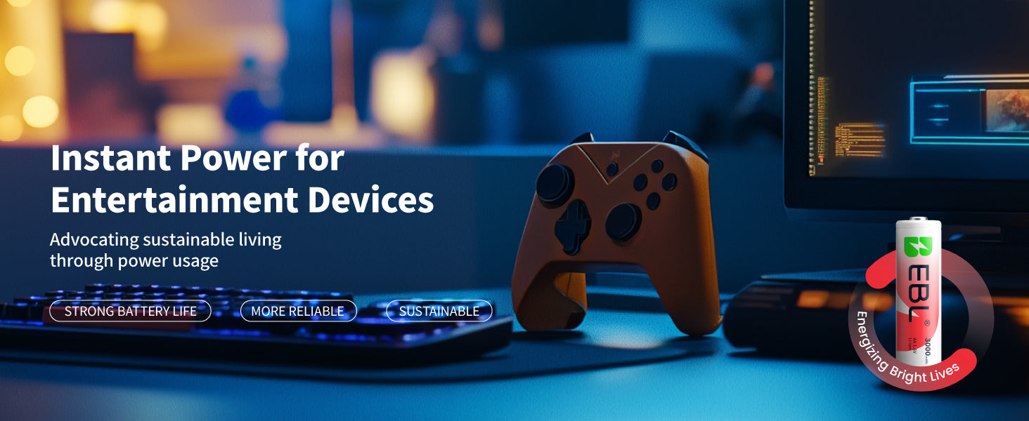 EBL 1.5V Lithium AA Rechargeable Batteries