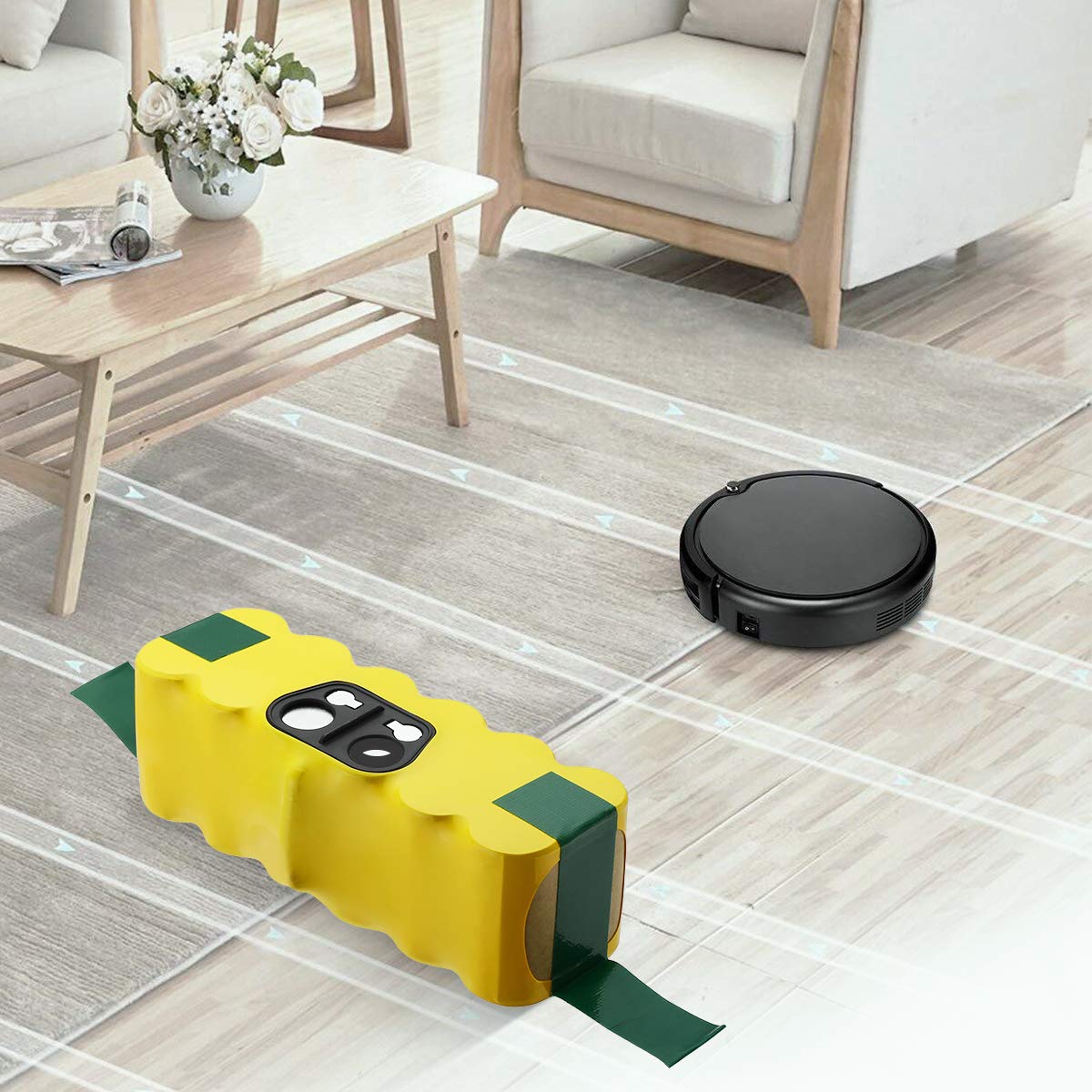 Replacement Battery 5.0Ah 14.4V for Roomba Vacuum Cleaner