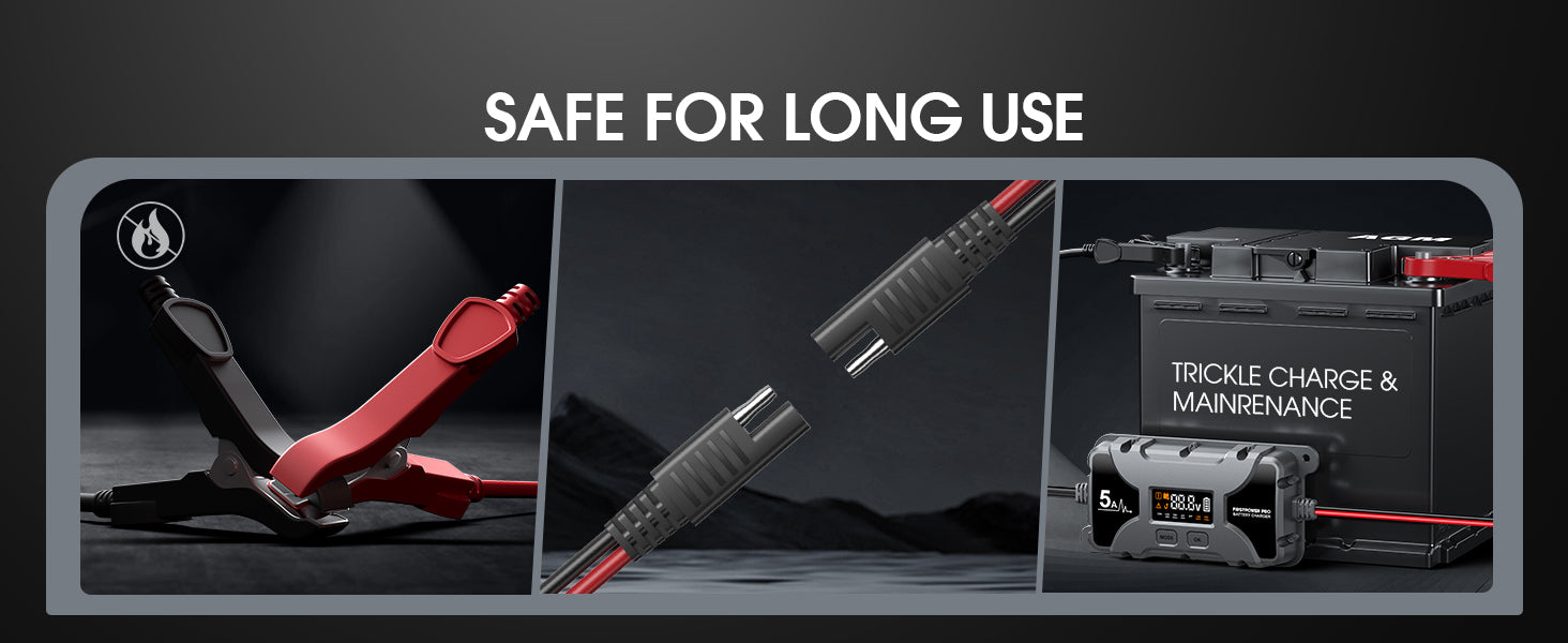 Car Motorcycle Battery Charger 12V 5A with LCD Display