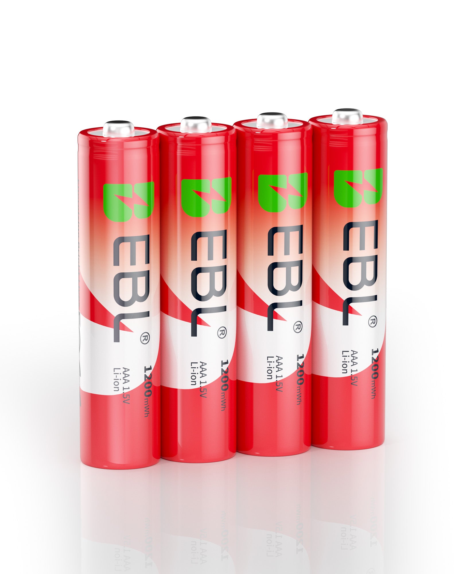 EBL1.5VAAARechargeableLi-ionBatteries1200mWh