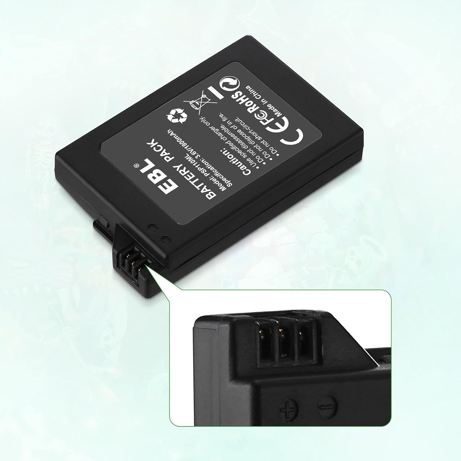 EBL Rechargeable Battery 1800mAh for PSP 1000 1001