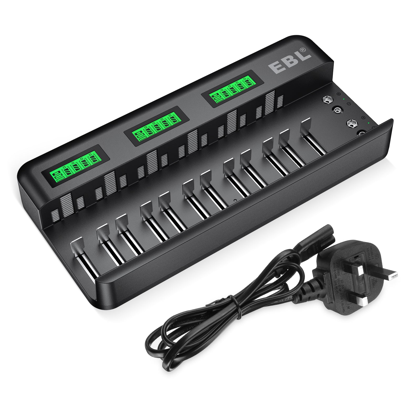 EBL Universal Battery Charger for AA AAA C D 9V Batteries